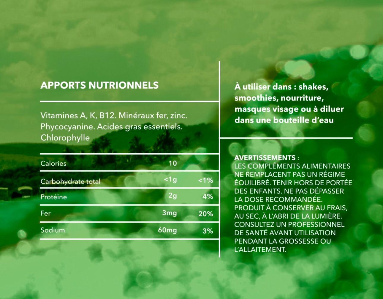 Spiruline de Hawaii - 150g