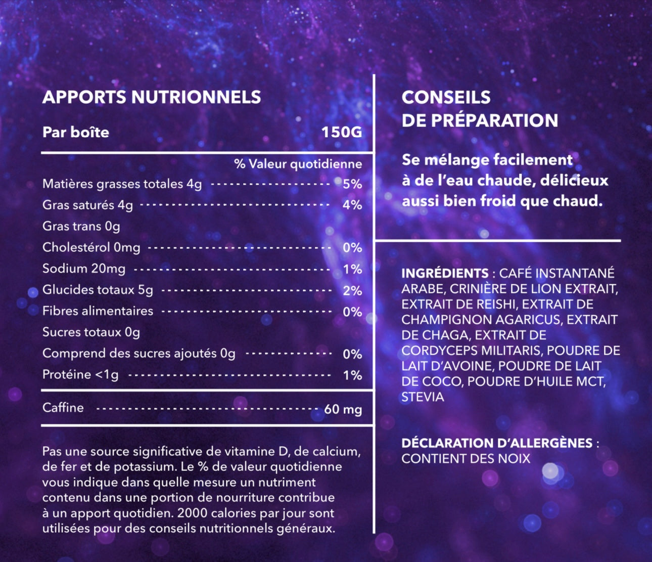 Café "Extra lucide" aux champignons adaptogènes - 150g